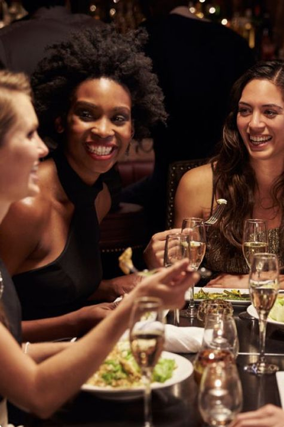 Guests enjoying dinner at Le Blokk